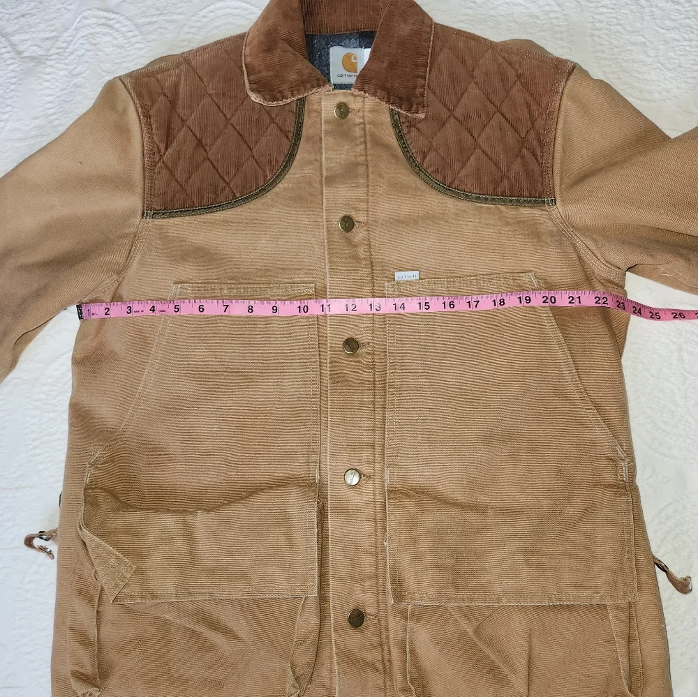 Carhartt Vintage Shooting Jacket Men L Corduroy Hunting Patches Blanket Lined - Picture 11 of 14